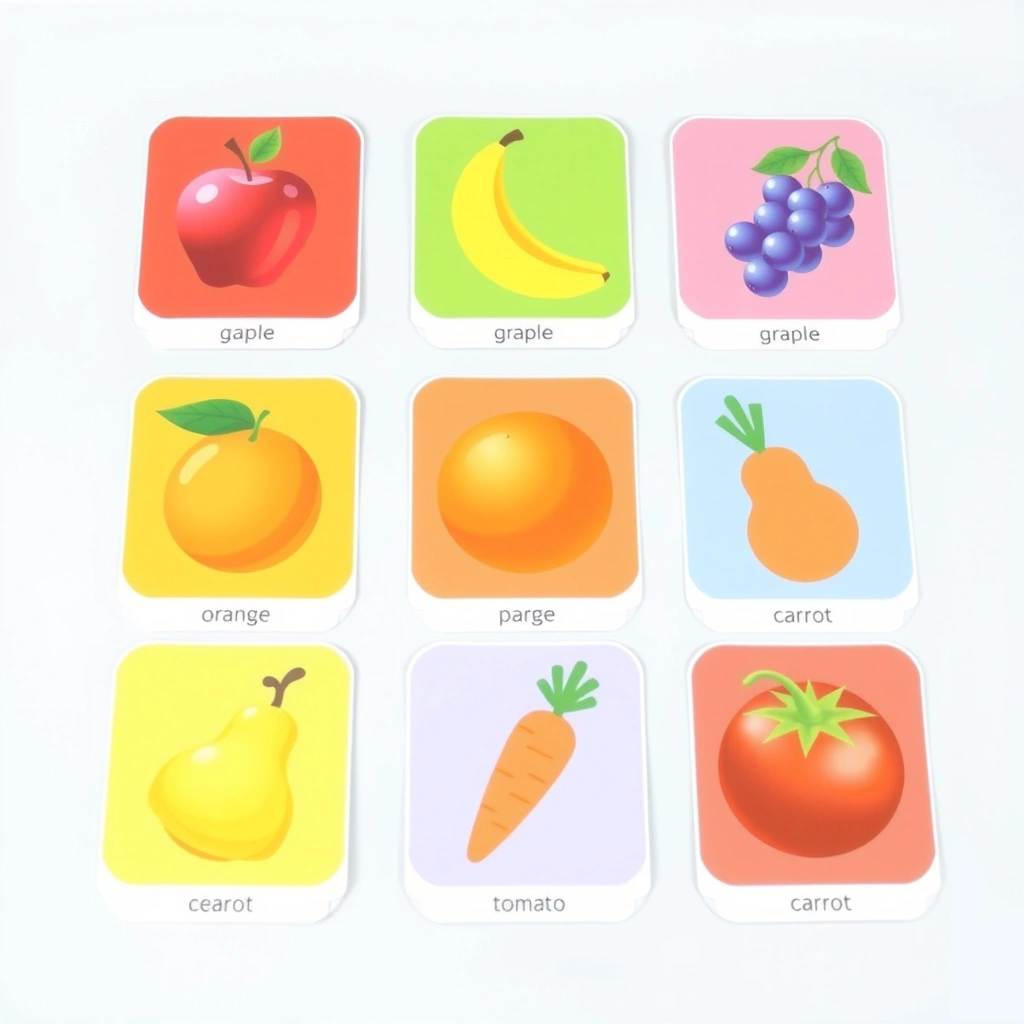 Małe karty na "targi" — mini karty owocowe - Szablony - Zdrowe Jedzenie